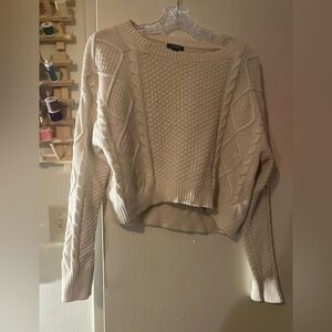 2 for $5, Cream Wild Fable Cropped Sweater